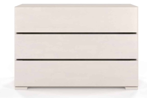Comodă lemn masiv TerraCraft Fag 3 sertare, 120 × 45 × 81 cm - Natural