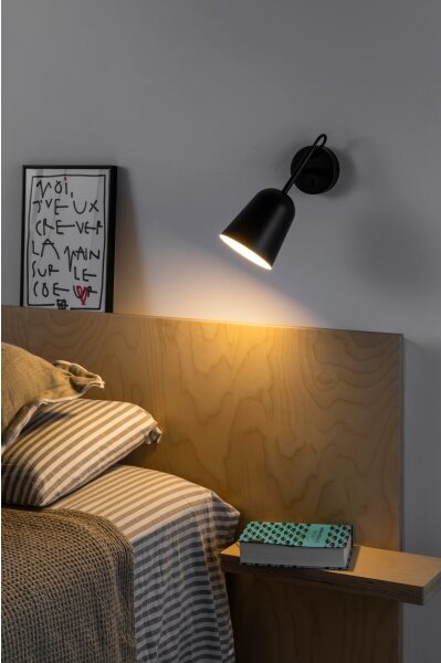 Lampă de perete FARO 28257 STUDIO 1xE14/8W/230V negru