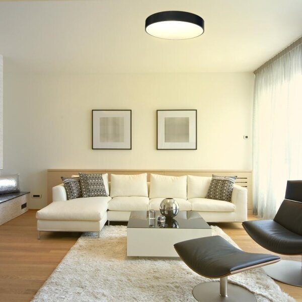 Plafonieră LED dimabilă LED/50W/230V 3000-6500K negru + telecomandă