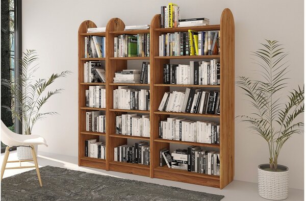 Corp lemn masiv Bibliotecă Hans Stejar - Etajeră L 40/60/80cm - 80 cm