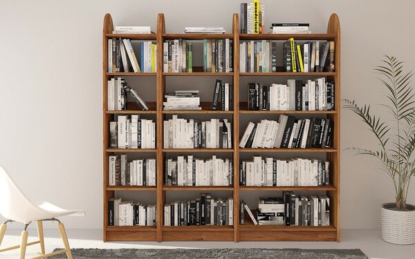 Corp lemn masiv Bibliotecă Hans Stejar - Etajeră L 40/60/80cm - 80 cm
