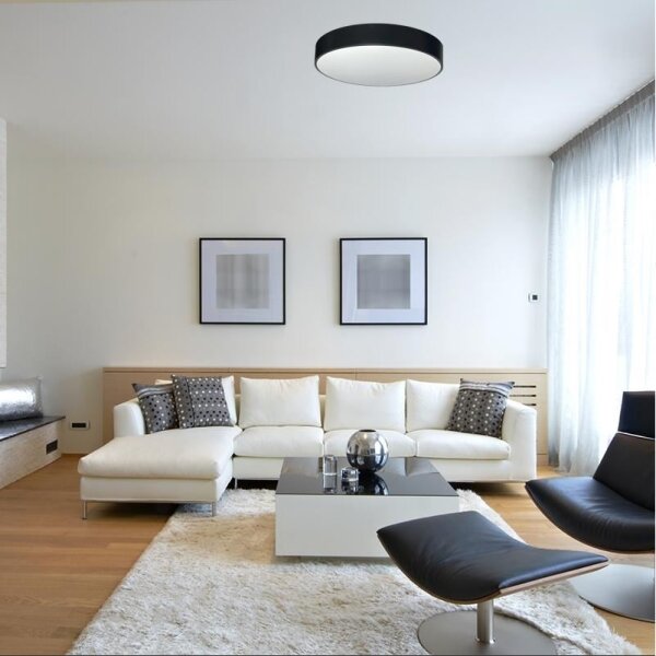 Plafonieră LED dimabilă LED/50W/230V 3000-6500K negru + telecomandă