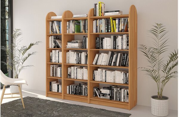 Corp lemn masiv Bibliotecă Hans Fag - Etajeră L 40/60/80cm - 80 cm