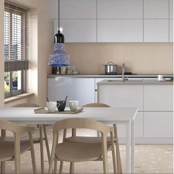 Lustră pe cablu TERRAZZO 1xE27/60W/230V d. 12 cm gri