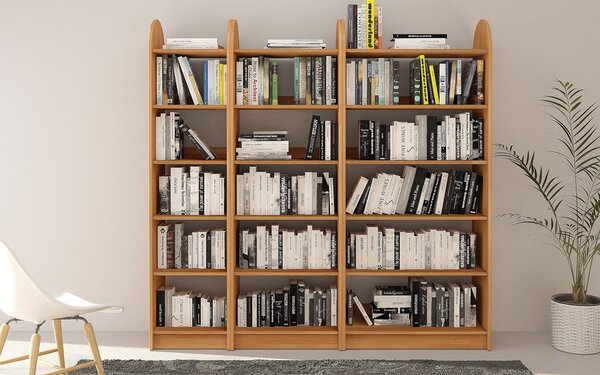 Corp lemn masiv Bibliotecă Hans Fag - Etajeră L 40/60/80cm - 80 cm