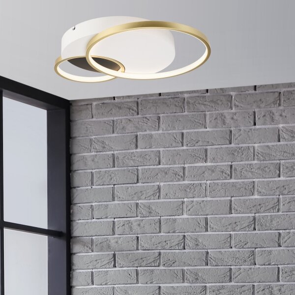 Plafonieră dimabilă BENITO LED/31W/230V 3000-6500K alb/auriu