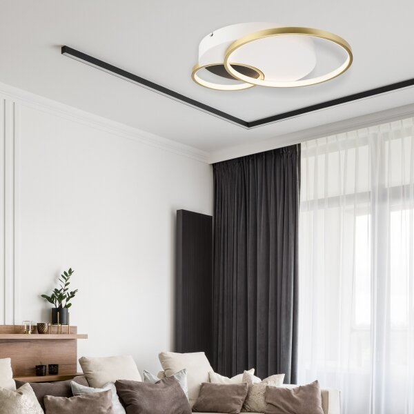 Plafonieră dimabilă BENITO LED/31W/230V 3000-6500K alb/auriu