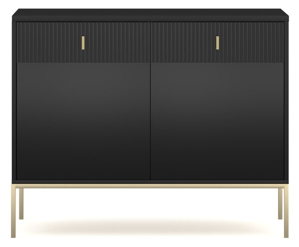 Comodă Magara 2D2S (Negru + Auriu). 1154749