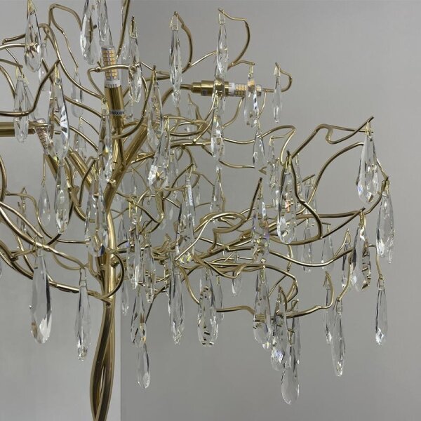 Lampadar de cristal 5xG9/40W/230V auriu