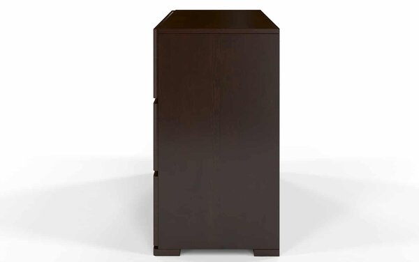 Comodă lemn masiv TerraCraft Pin 3 sertare, 120 × 45 × 81 cm