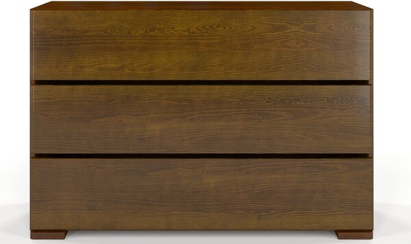Comodă lemn masiv TerraCraft Pin 3 sertare, 120 × 45 × 81 cm