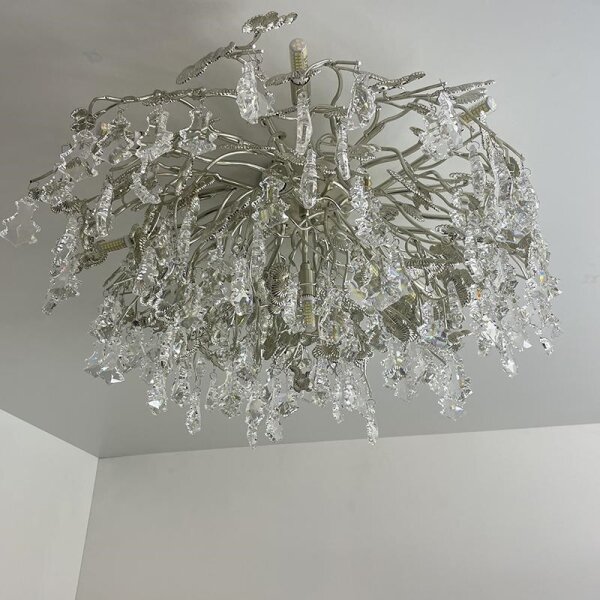 Lustră de cristal aplicată 12xG9/40W/230V crom