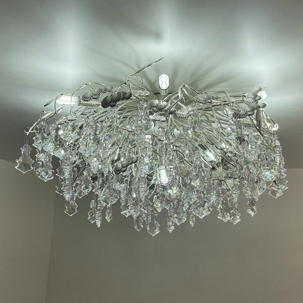 Lustră de cristal aplicată 12xG9/40W/230V crom