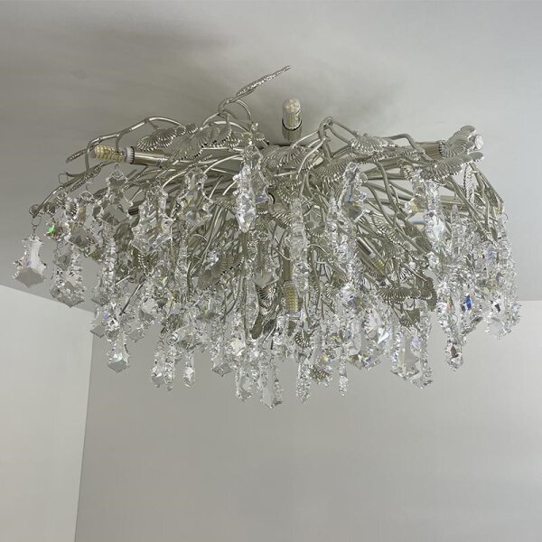 Lustră de cristal aplicată 12xG9/40W/230V crom