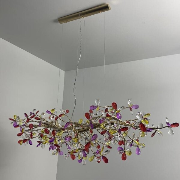 Lustră de cristal pe cablu 13xG9/40W/230V colorat