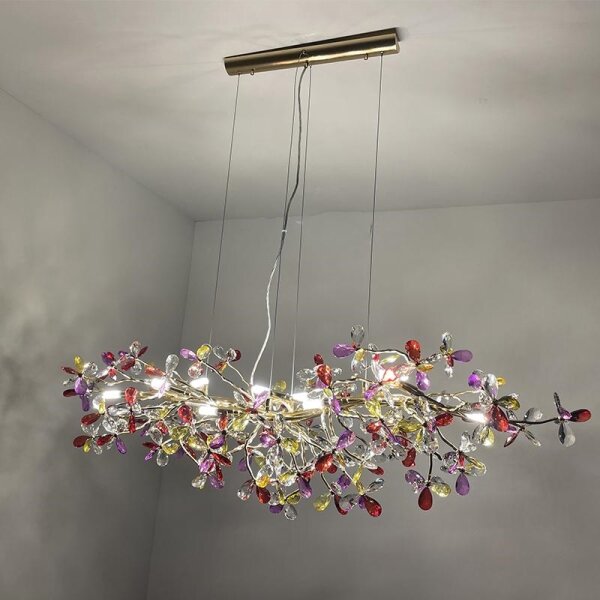 Lustră de cristal pe cablu 13xG9/40W/230V colorat