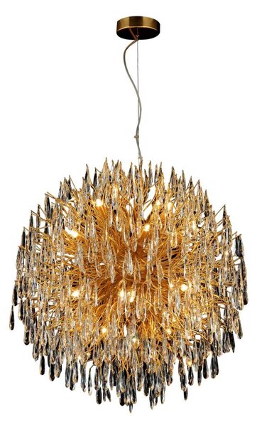 Lustră de cristal pe cablu 24xG9/40W/230V auriu