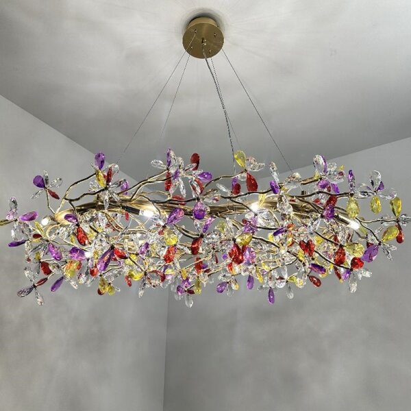 Lustră de cristal pe cablu 16xG9/40W/230V colorat