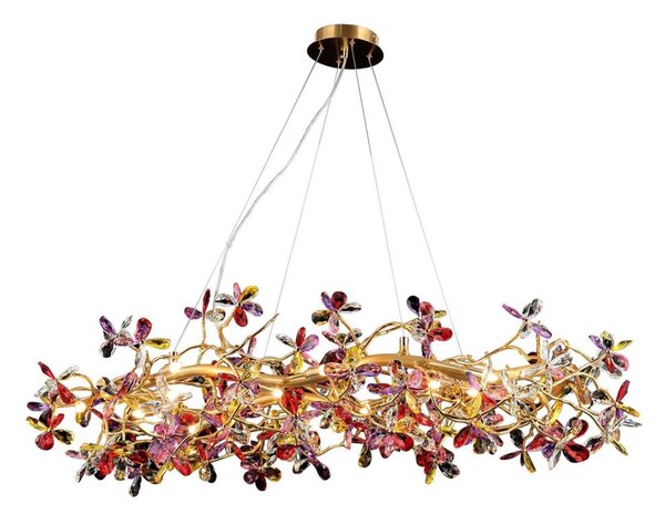 Lustră de cristal pe cablu 16xG9/40W/230V colorat