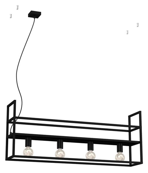 Lustră pe cablu SHELF 4xE27/60W/230V