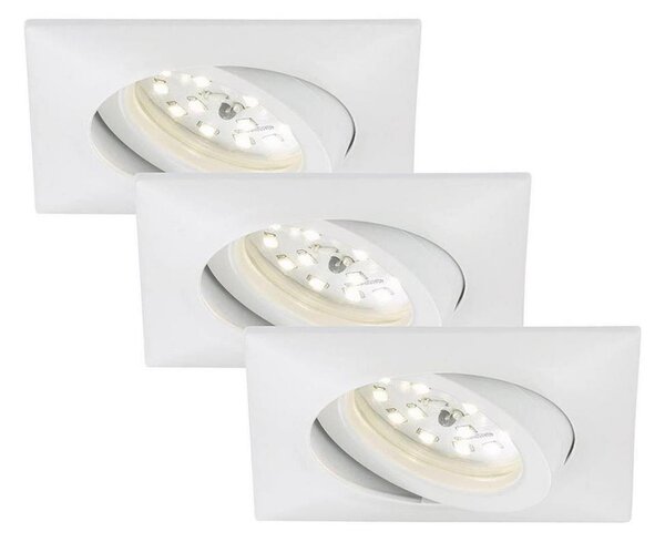 SET 3x corp de iluminat LED încastrat Briloner 7210-036 ATTACH LED/5W/230V IP44 alb