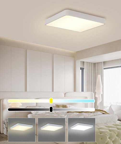Brilagi - Plafonieră LED POOL SQUARE, 36W, 230V, 40x40 cm, albă