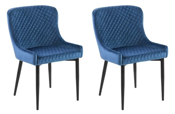 Set 2 buc. scaune pentru sufragerie Soho (albastru). 1010074