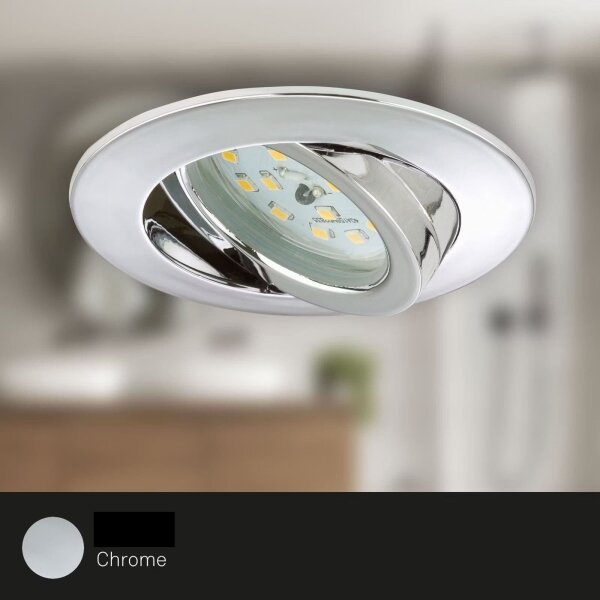 SET 3x corp de iluminat LED încastrat pentru baie Briloner 7209-038 LED/5W/230V IP23
