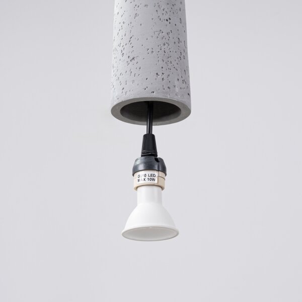 Lustră pe cablu Sollux SL.1347 ELECTRA 1xGU10/10W/230V beton/gri