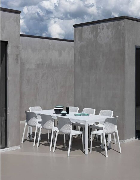 Masa Exterior Nardi - Rio 140 Extensible - Bianco