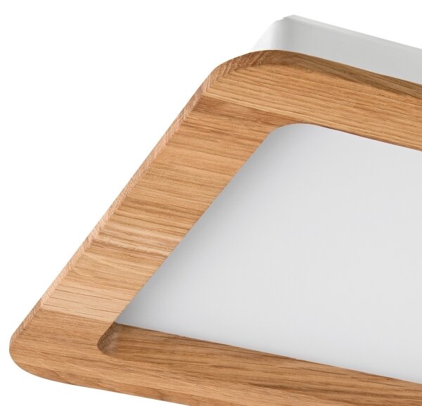 Corp de iluminat LED încastrat WOODY SPOT LED/17W/230V 3000K stejar 18,5x18,5 cm