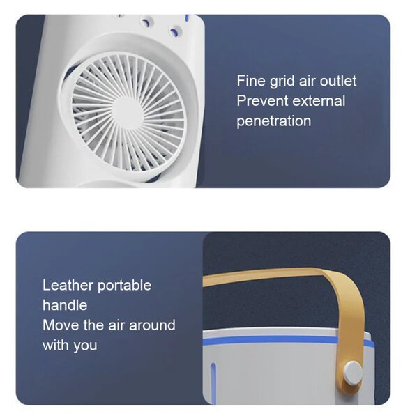 Ventilator Portabil Dublu Cu Umidificare Prin Pulverizare