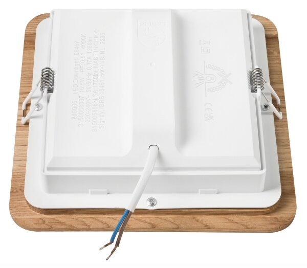 Corp de iluminat LED încastrat WOODY SPOT LED/17W/230V 3000K stejar 18,5x18,5 cm