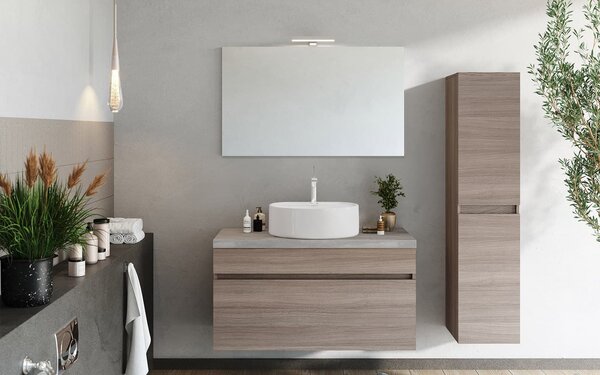 Coloană lemn masiv Suspendată Baie Salta - Rovere Fumo