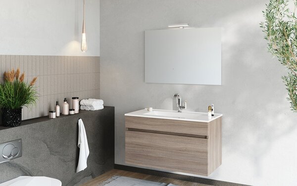 Set lemn masiv Mobilier Baie Suspendat Salta Personalizabil - 60 cm