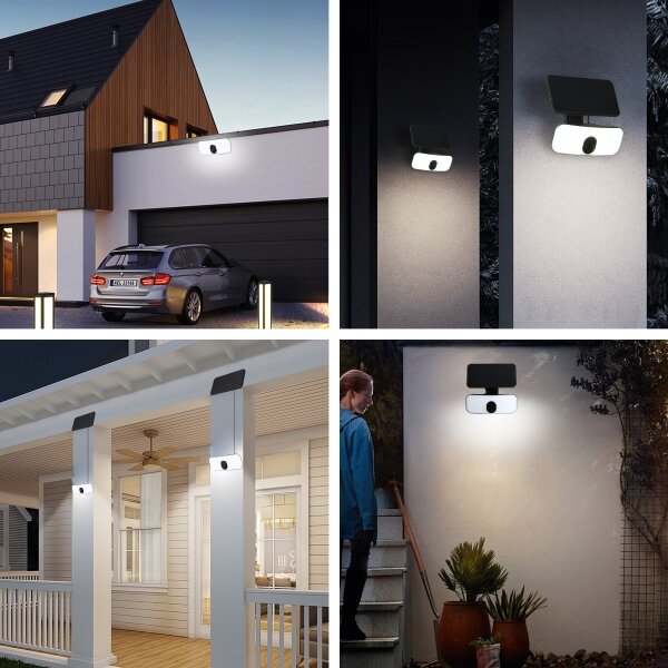 Aplică LED solară cu senzor Brilagi ROOF LED/13W/5V IP65
