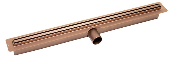 Laveo Slim, scurgere liniară cu grilă 50 cm, aur roz, LAV-COS_850D