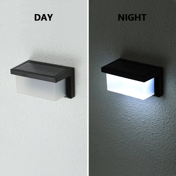 Aplică LED solară cu senzor Brilagi BRICK LED/12W/5,5V IP65