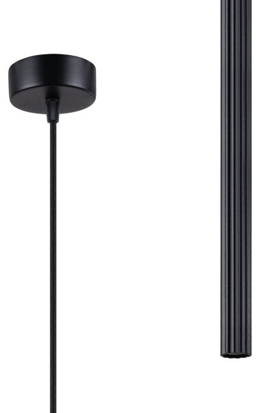 Lustră pe cablu Sollux SL.1338 ARCHE 1xG9/8W/230V negru