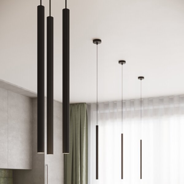 Lustră pe cablu Sollux SL.1341 ARCHE 3xG9/8W/230V negru