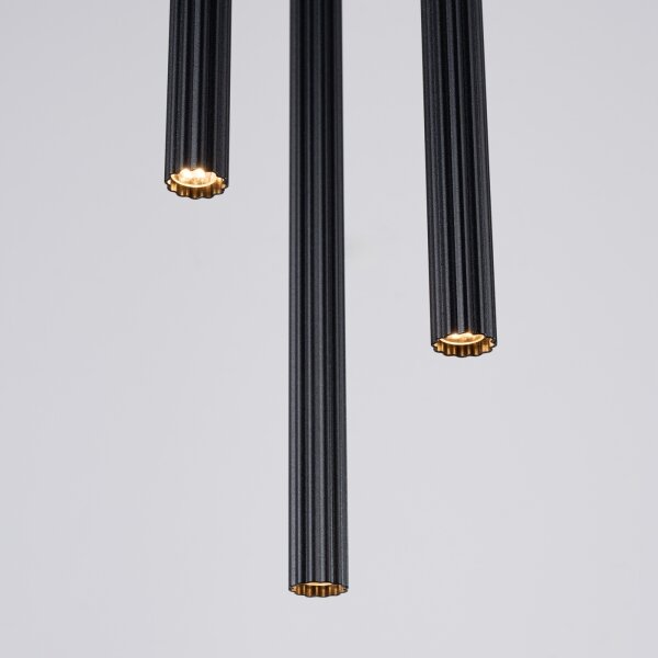 Lustră pe cablu Sollux SL.1341 ARCHE 3xG9/8W/230V negru