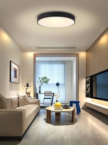 Plafonieră LED dimabilă Immax NEO 07203L RONDATE 65W/230V Tuya negru + telecomandă