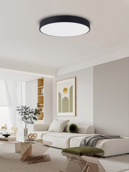 Plafonieră LED dimabilă Immax NEO 07203L RONDATE 65W/230V Tuya negru + telecomandă
