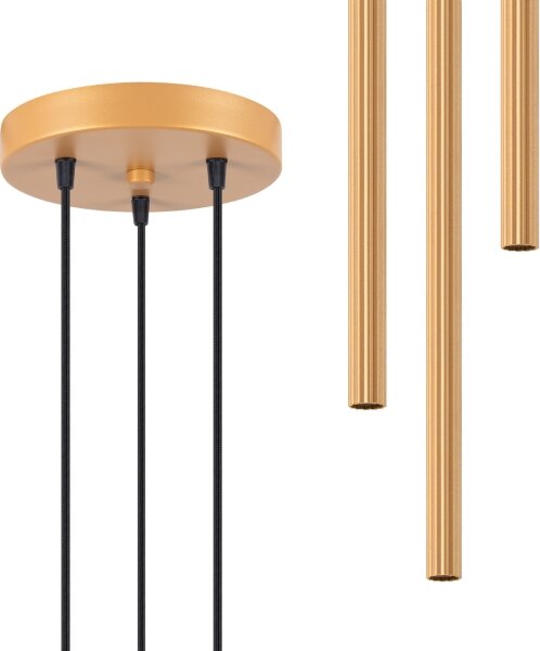 Lustră pe cablu Sollux SL.1342 ARCHE 3xG9/8W/230V auriu