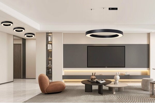 Immax NEO 07211L - Lustr LED dimabil pe cablu PASTEL 68W/230V Tuya negru + DO