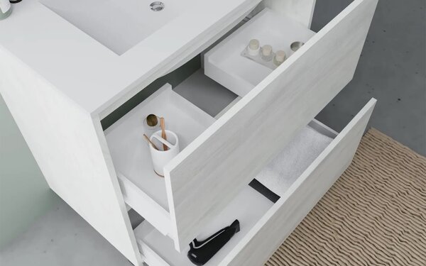 Set lemn masiv Mobilier Baie Lemon Configurabil - 60 cm