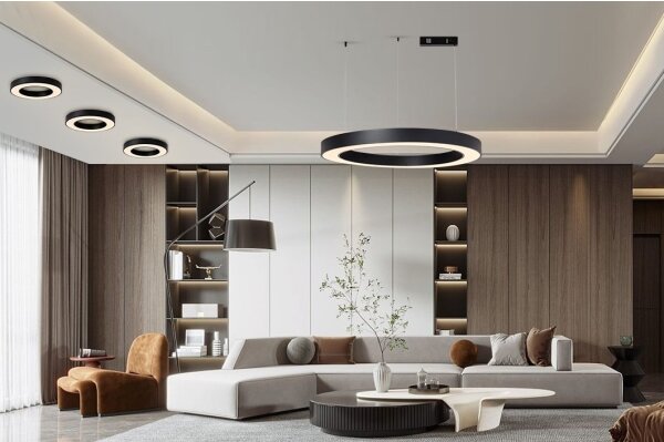 Plafonieră LED dimabilă PASTEL LED/53W/230V 60 cm negru Tuya Immax NEO 07209L + telecomandă