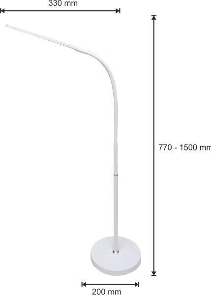 Lampă LED dimabilă 3 în 1 DARA LED/10W/230V 3000/4000/6000K CRI 90 alb