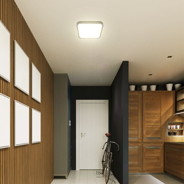 LED plafonieră baie cu senzor LED/36W/230V IP44 4000K 42x42 cm + DO