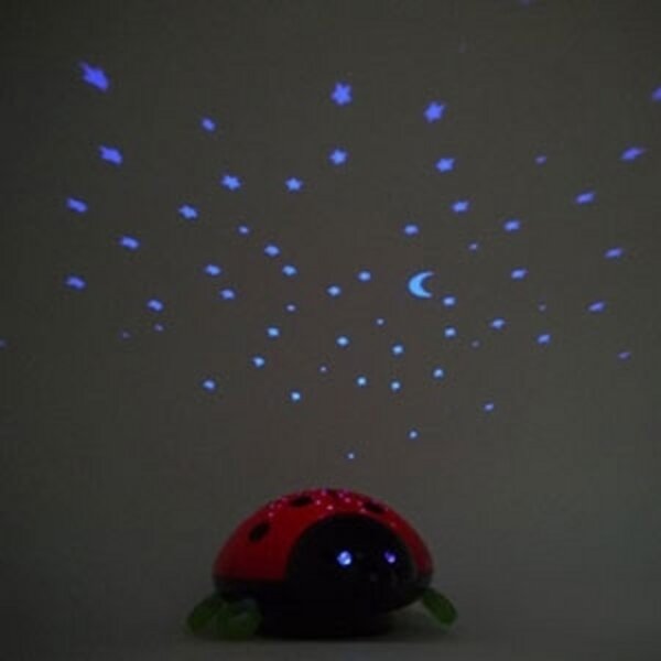 Niermann Standby Lumină de noapte LED Beetlestar cer înstelat, Roșu, Camera copiilor, Plastic